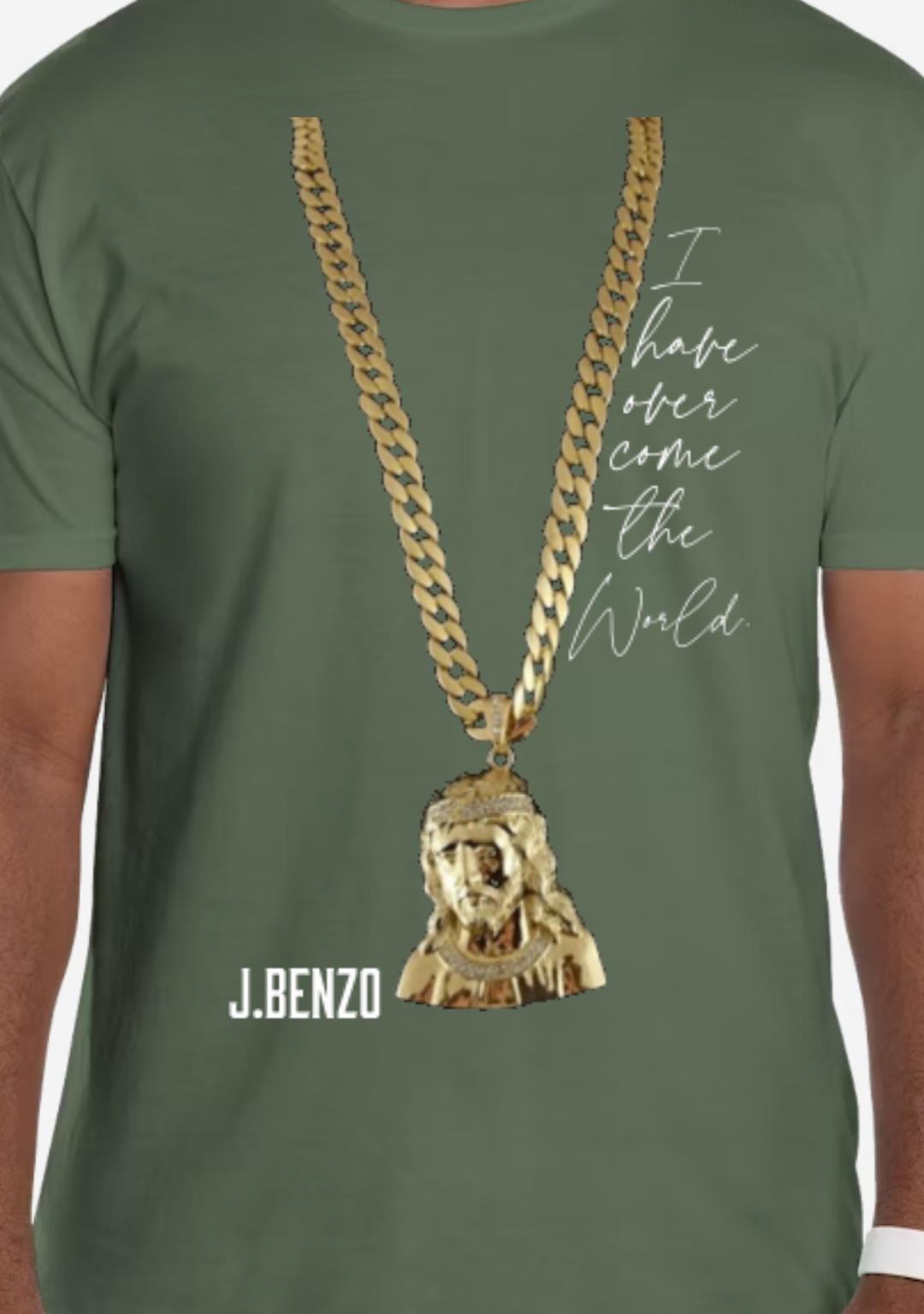 J.benzo gold chain Jesus pendant print multi colors available. LIMITED STOCK 🚨🚨 DON'T MISS OUT!!!